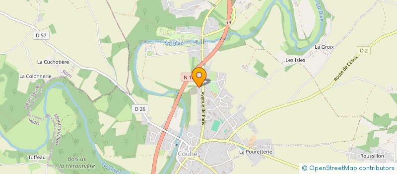 localisation de l'entreprise MADAME AURORE PELTIER  VALENCE-EN-POITOU