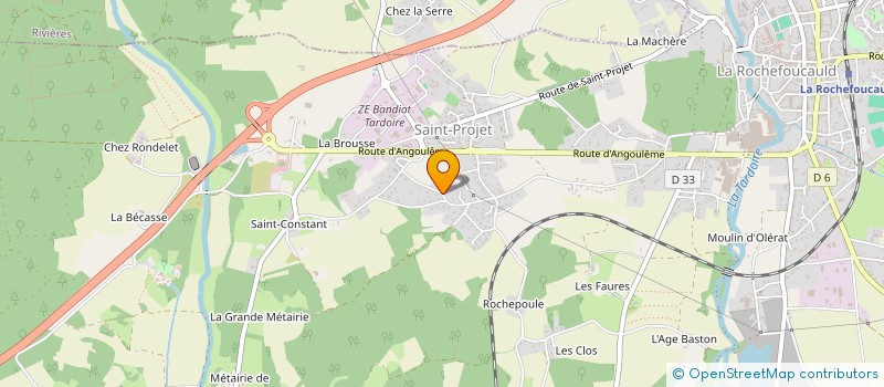 localisation de l'entreprise MADAME AURORE PENNETEAU à LA ROCHEFOUCAULD-EN-ANGOUMOIS