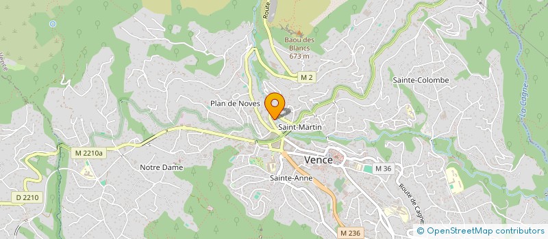 localisation de l'entreprise MADAME AURORE PEREZ à VENCE