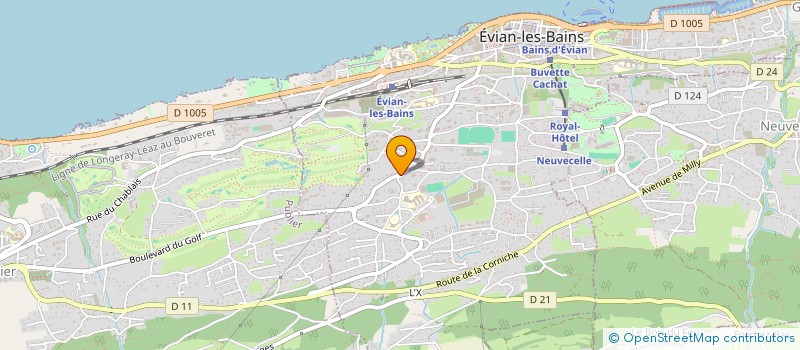 localisation de l'entreprise MADAME AURORE PETER  EVIAN-LES-BAINS