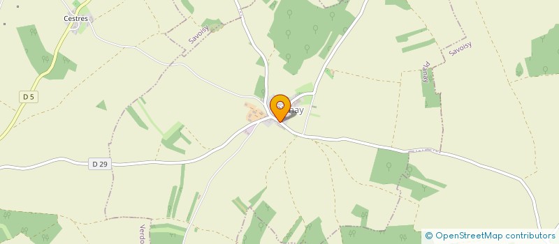 localisation de l'entreprise MADAME AURORE PETITJEAN  PLANAY