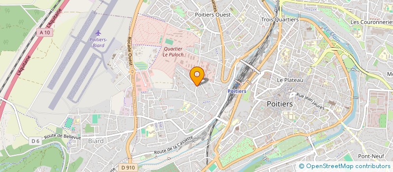 localisation de l'entreprise MADAME AURORE PICHARD à POITIERS