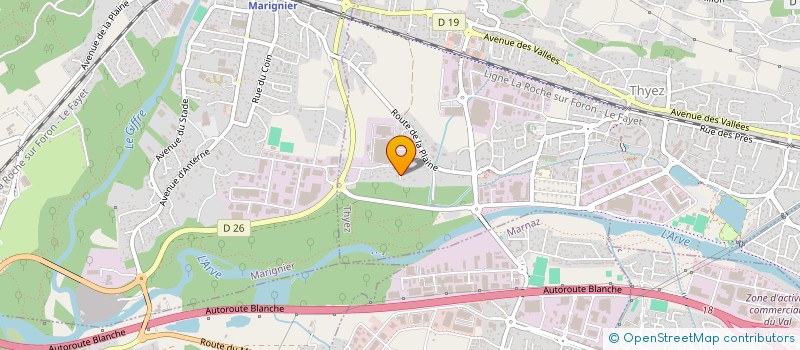 localisation de l'entreprise MADAME AURORE PINGET  THYEZ