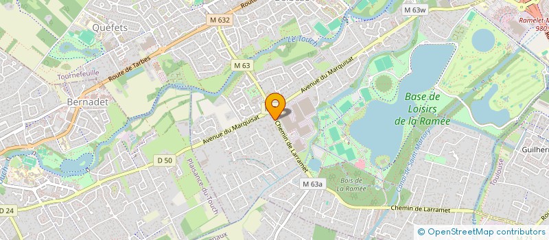 localisation de l'entreprise MADAME AURORE POINTET  TOURNEFEUILLE