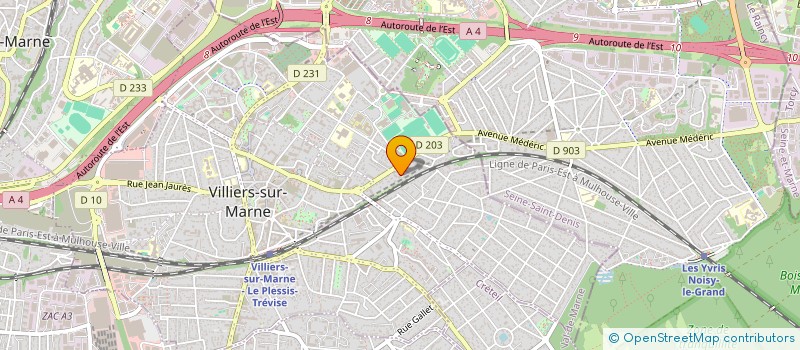 localisation de l'entreprise MADAME AURORE POIRIER  VILLIERS-SUR-MARNE