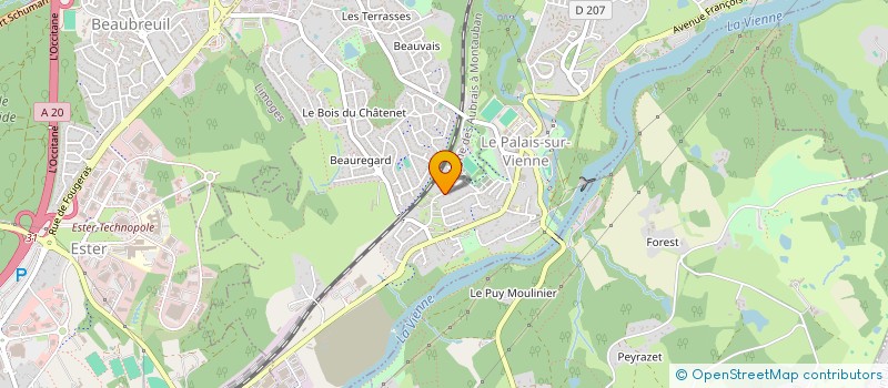 localisation de l'entreprise MADAME AURORE POLLA  LE PALAIS-SUR-VIENNE