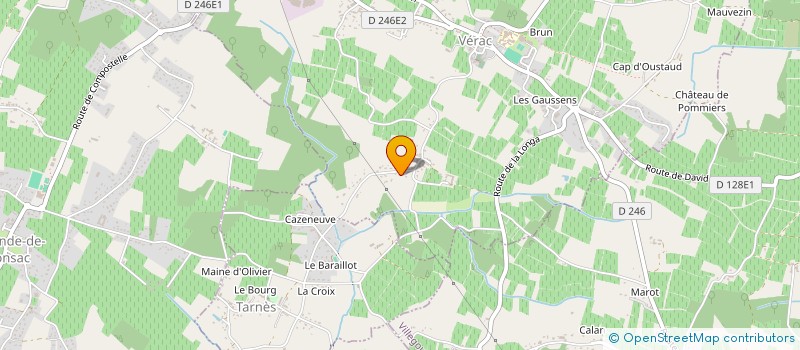 localisation de l'entreprise MADAME AURORE PONT  VERAC