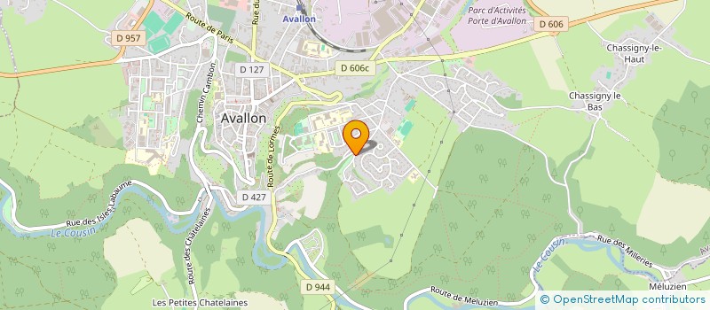 localisation de l'entreprise MADAME AURORE POSSENTI à AVALLON