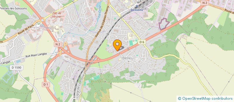 localisation de l'entreprise MADAME AURORE POTEAU  BELLEU