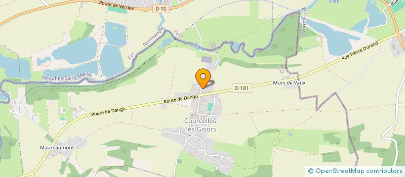 localisation de l'entreprise MADAME AURORE POUILLY  COURCELLES-LES-GISORS