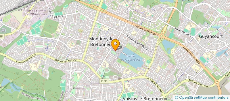 localisation de l'entreprise MADAME AURORE POULET  MONTIGNY-LE-BRETONNEUX