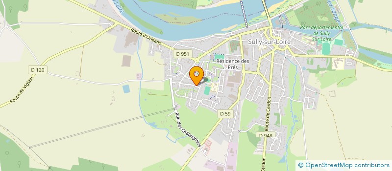 localisation de l'entreprise MADAME AURORE POULIN à SULLY-SUR-LOIRE