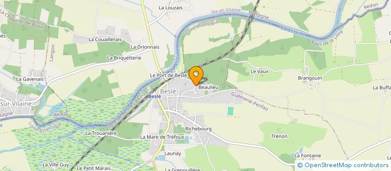 localisation de l'entreprise MADAME AURORE POYVRE  GUEMENE-PENFAO