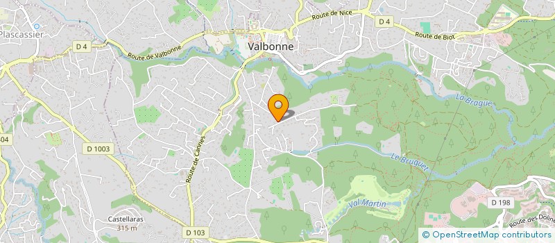 localisation de l'entreprise MADAME AURORE PRADINES  VALBONNE