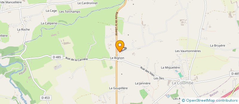 localisation de l'entreprise MADAME AURORE RAFAITIN  LA COLOMBE