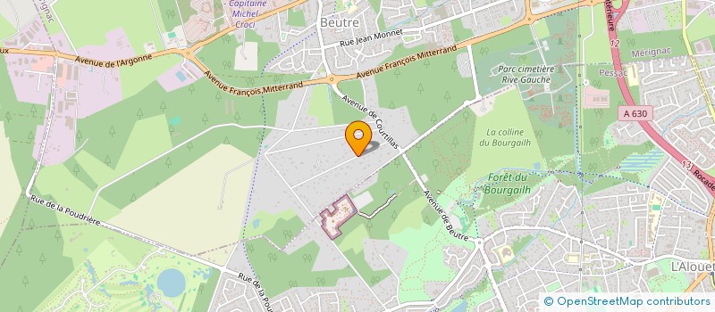 localisation de l'entreprise MADAME AURORE RAFLEGEAU  MERIGNAC