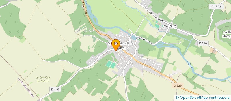localisation de l'entreprise MADAME AURORE REBRIOUX à VILLEMEUX-SUR-EURE