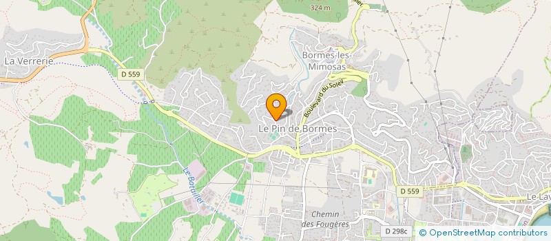 localisation de l'entreprise MADAME AURORE RICHEZ  BORMES-LES-MIMOSAS