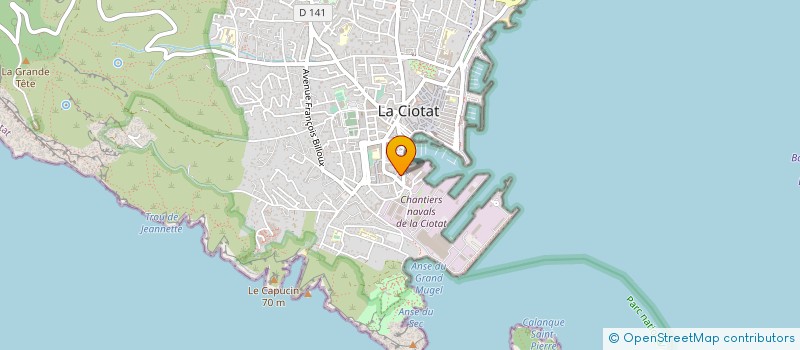 localisation de l'entreprise MADAME AURORE RIONI à LA CIOTAT