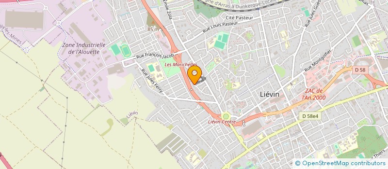 localisation de l'entreprise MADAME AURORE RISSEN  LIEVIN