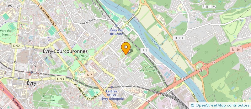 localisation de l'entreprise MADAME AURORE ROBIDET  EVRY-COURCOURONNES