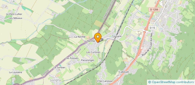 localisation de l'entreprise MADAME AURORE ROCHAT  JUVIGNY