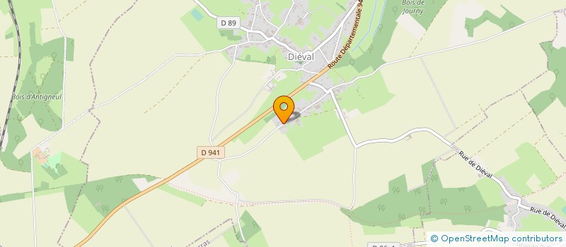 localisation de l'entreprise MADAME AURORE ROUTIER  DIEVAL