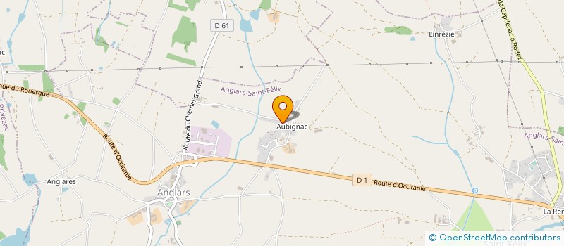 localisation de l'entreprise MADAME AURORE RUEL  RIGNAC