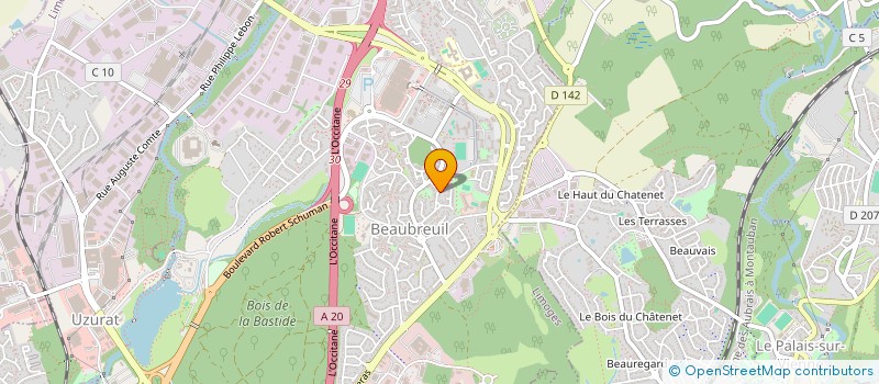 localisation de l'entreprise MADAME AURORE SAGNE à LIMOGES