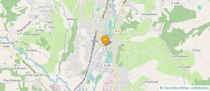 localisation de l'entreprise MADAME AURORE SAULE  OBJAT