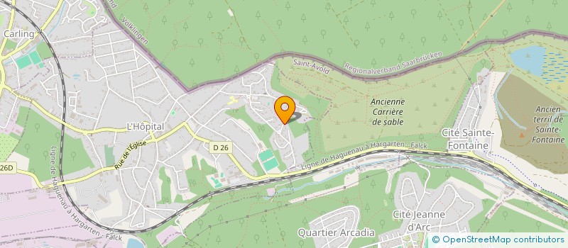 localisation de l'entreprise MADAME AURORE SAUVAGE  L'HOPITAL