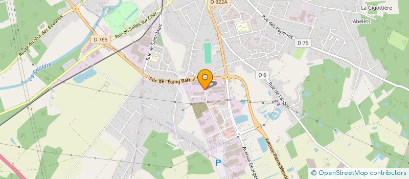 localisation de l'entreprise MADAME AURORE SAVARY  ROMORANTIN-LANTHENAY