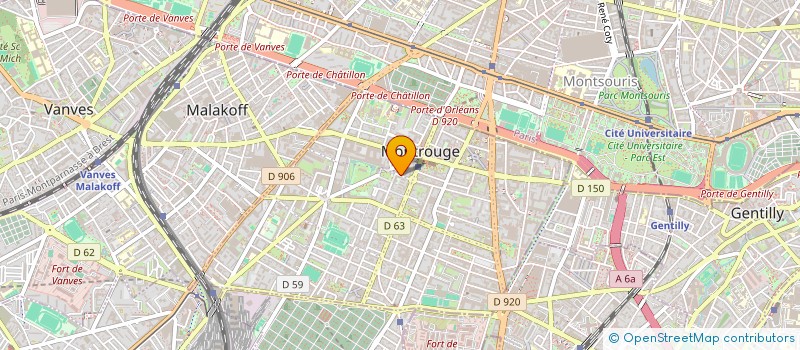 localisation de l'entreprise MADAME AURORE SAVATER  MONTROUGE