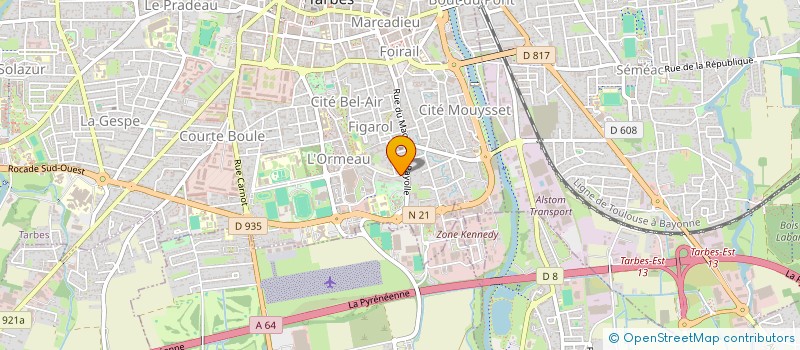 localisation de l'entreprise MADAME AURORE SCHULTZ  TARBES