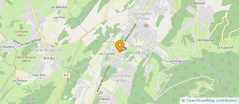 localisation de l'entreprise MADAME AURORE SEMELAGNE  VAULNAVEYS-LE-BAS