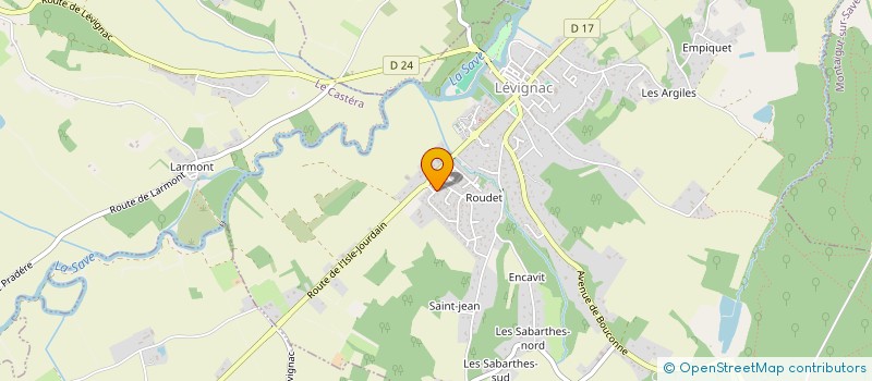 localisation de l'entreprise MADAME AURORE SERNY  LEVIGNAC