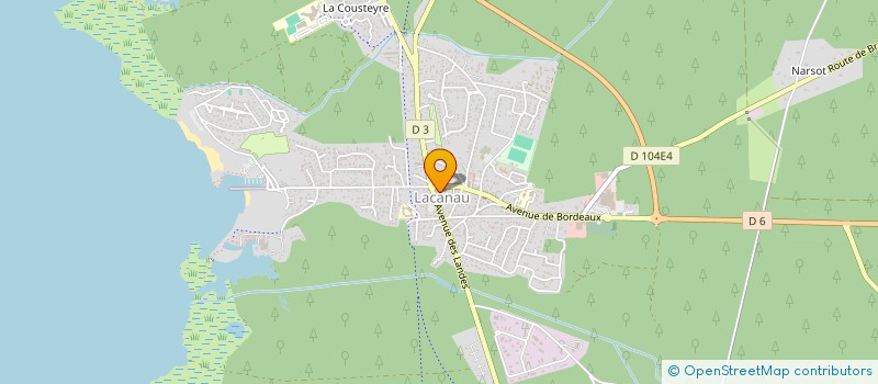 localisation de l'entreprise MADAME AURORE SOURGEN à LACANAU