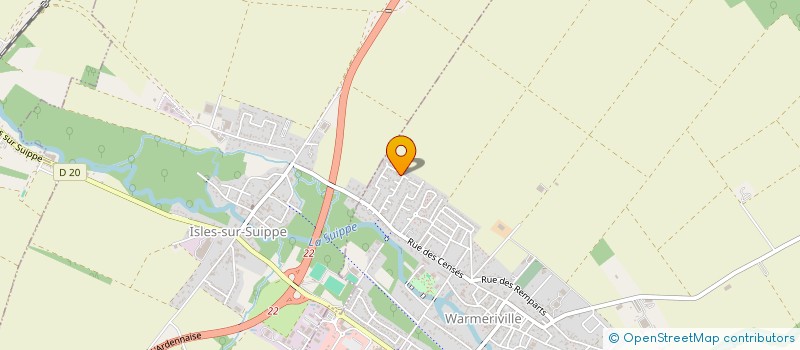 localisation de l'entreprise MADAME AURORE SURDIAUCOUR  WARMERIVILLE