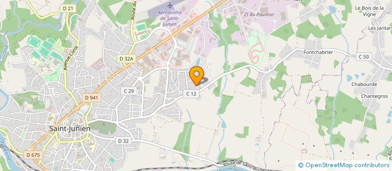 localisation de l'entreprise MADAME AURORE TABESSE  SAINT-JUNIEN