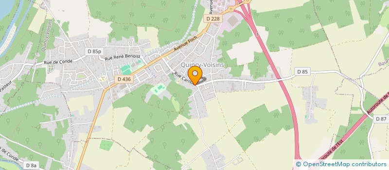 localisation de l'entreprise MADAME AURORE TALAU  QUINCY-VOISINS