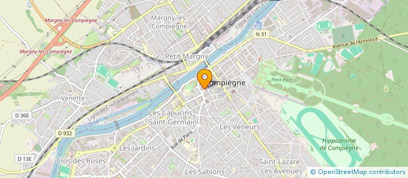 localisation de l'entreprise MADAME AURORE TATIANA DENIS POULAIN  COMPIEGNE