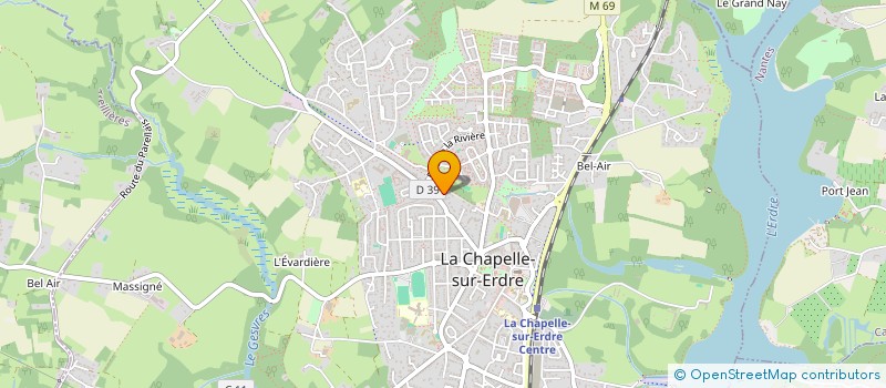 localisation de l'entreprise MADAME AURORE TERRAL  LA CHAPELLE-SUR-ERDRE