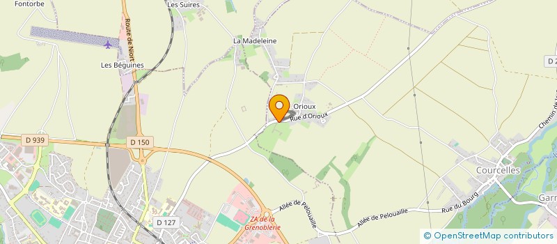 localisation de l'entreprise MADAME AURORE TEXIER à COURCELLES