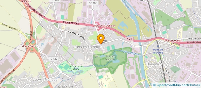 localisation de l'entreprise MADAME AURORE THIBAUT  FLERS-EN-ESCREBIEUX