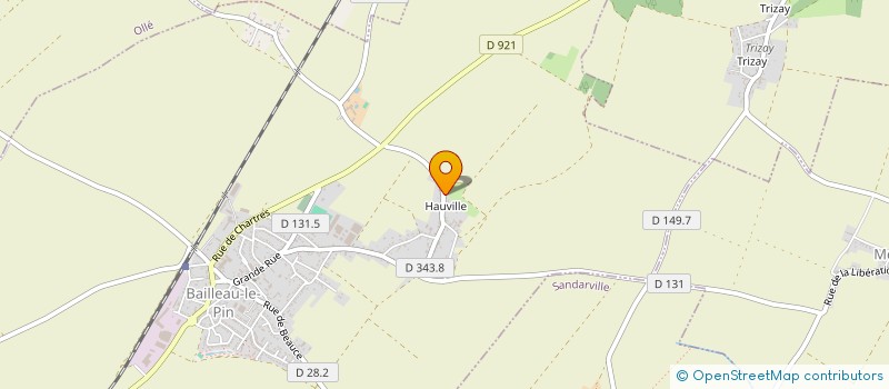 localisation de l'entreprise MADAME AURORE THIERRY à BAILLEAU-LE-PIN