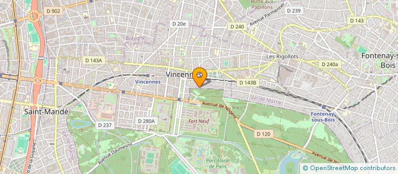 localisation de l'entreprise MADAME AURORE THOMAS à VINCENNES