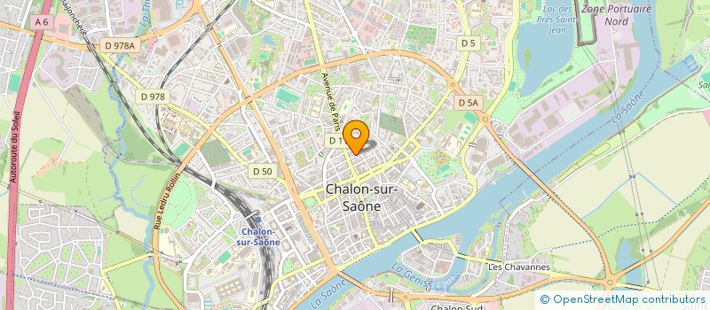 localisation de l'entreprise MADAME AURORE THURILLET à CHALON-SUR-SAONE