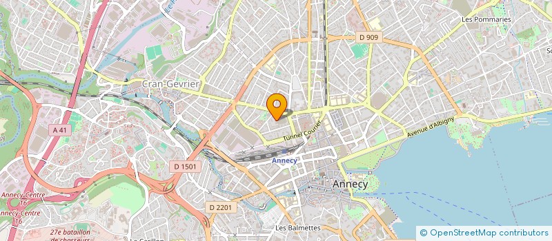 localisation de l'entreprise MADAME AURORE TOGNET à ANNECY