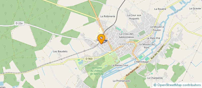 localisation de l'entreprise MADAME AURORE TOUPET à VALENCAY