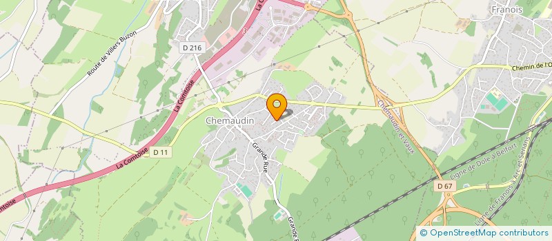 localisation de l'entreprise MADAME AURORE TOURNIER  CHEMAUDIN ET VAUX